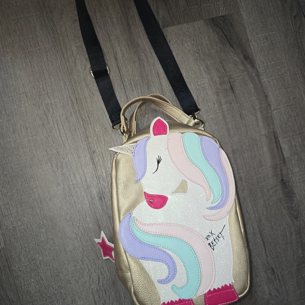 Gold Unicorn Crossbody Bag